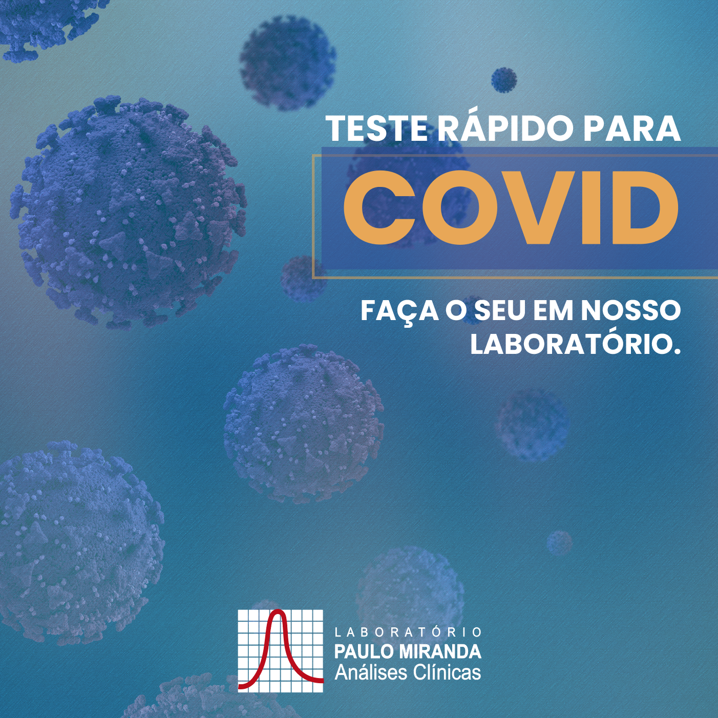 Estamos realizando teste rápido para Covid. O procedimento é realizado por profissionais capacitados, obedecendo à conduta de manuseio estabelecida por protocolos do Ministério da Saúde.   Esperamos por você em nosso laboratório.